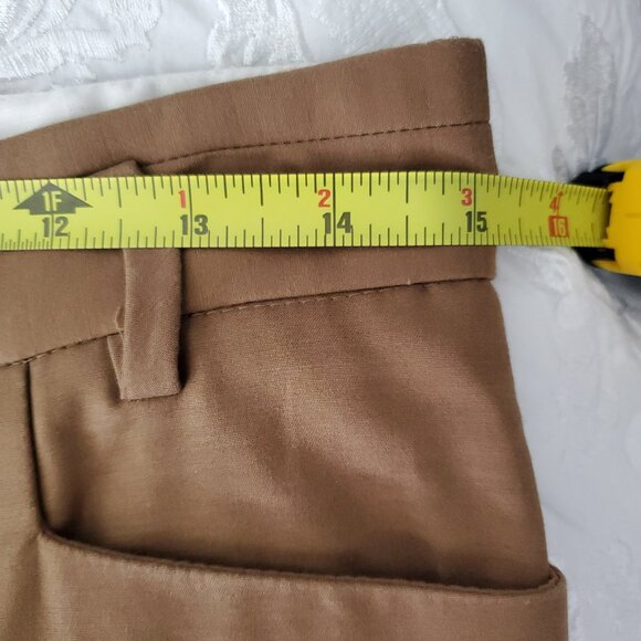 NWOT - Mango Dress Pants Sz 4 Dark Camel Color - Picture 8 of 16